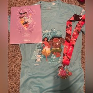 Princess Half Marathon weekend shirt, medal and Poster